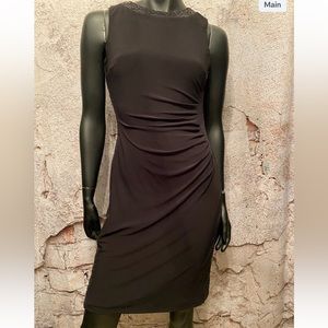 Ralph Lauren Side Sequin Rouched Dress